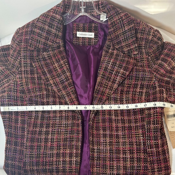 Coldwater Creek 3/4 sleeve boucle jacket - new with tags - Picture 3 of 4